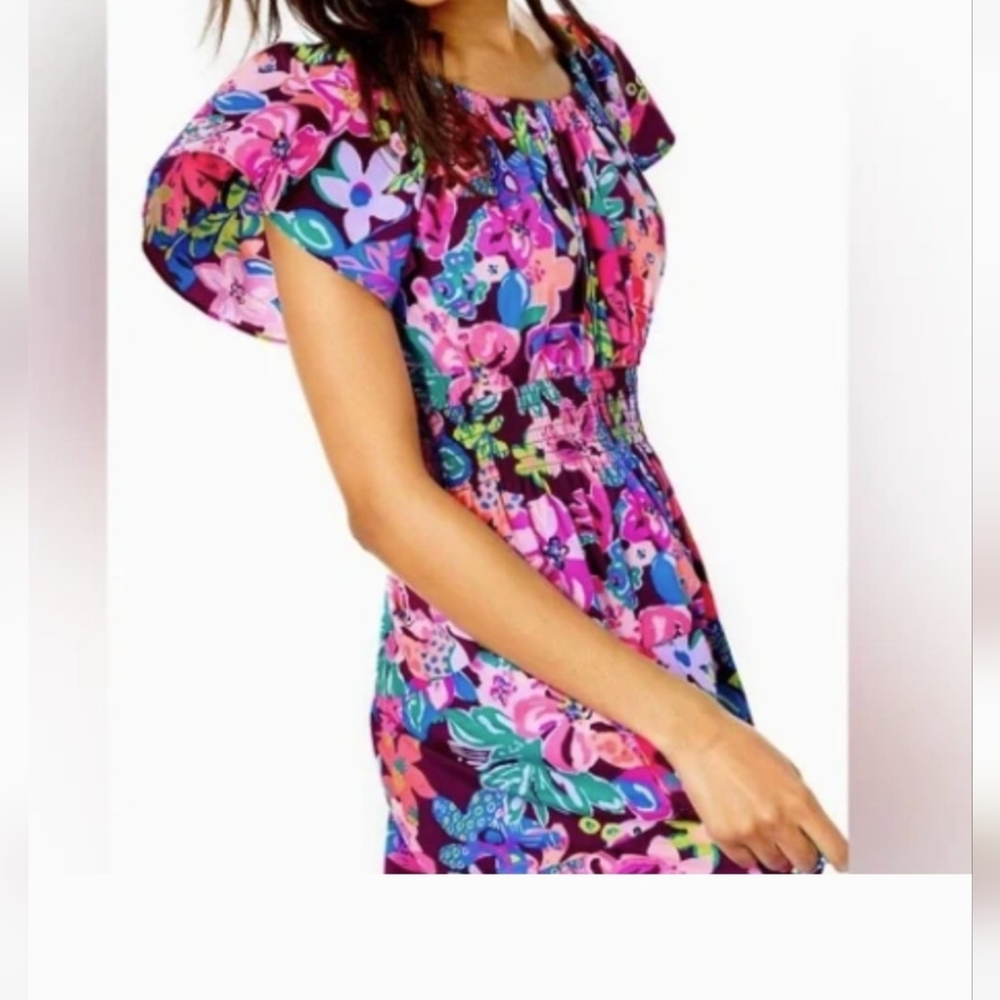 Lilly Pulitzer women,s Floral Dress in Pink‎ and Blue used exelente condition. - Picture 9 of 16